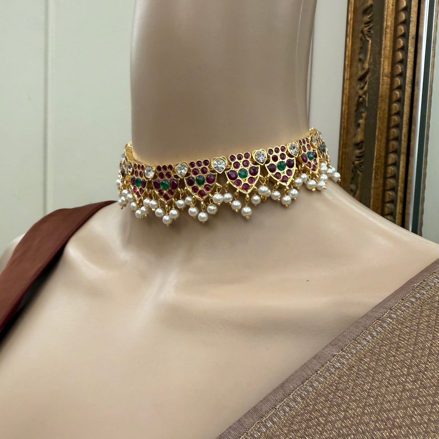 Gold Araku Choker Necklace