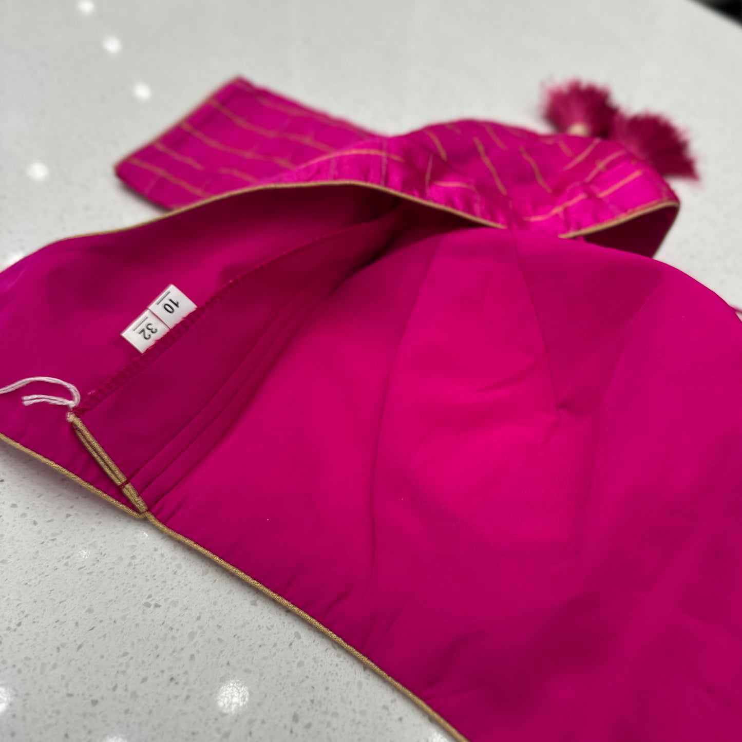 Pink Elbow length Blouse