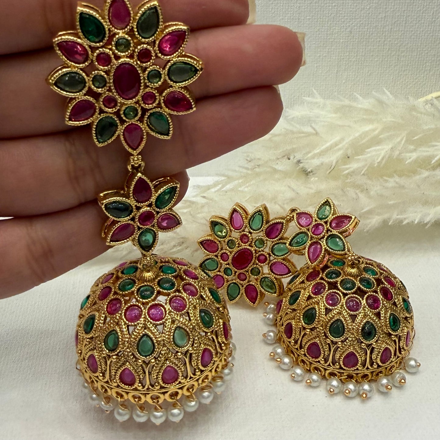 Kemp Ruby Green Earrings