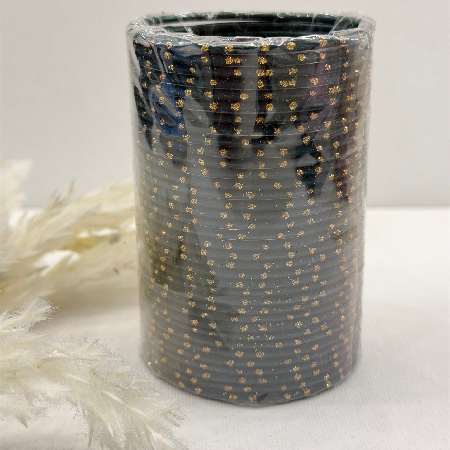 Kids Gold Dotted Bangles - Matte Finish