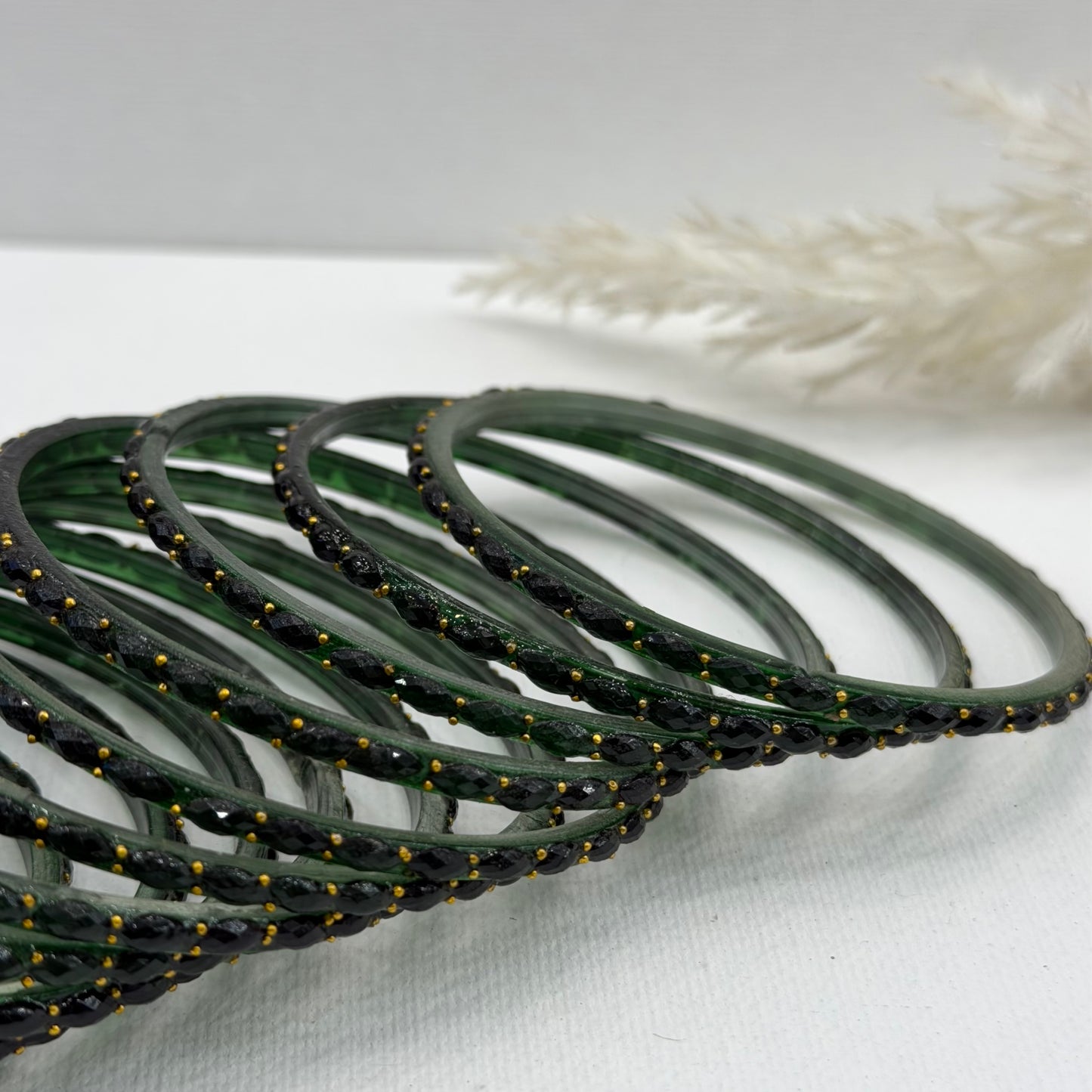 Rain Drop Glass Bangles