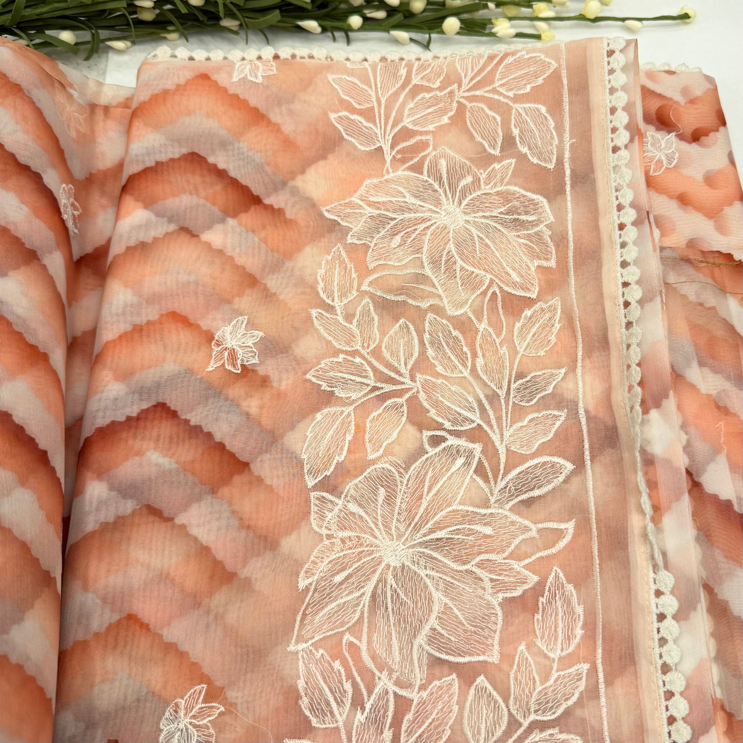 Floral Organza Saree