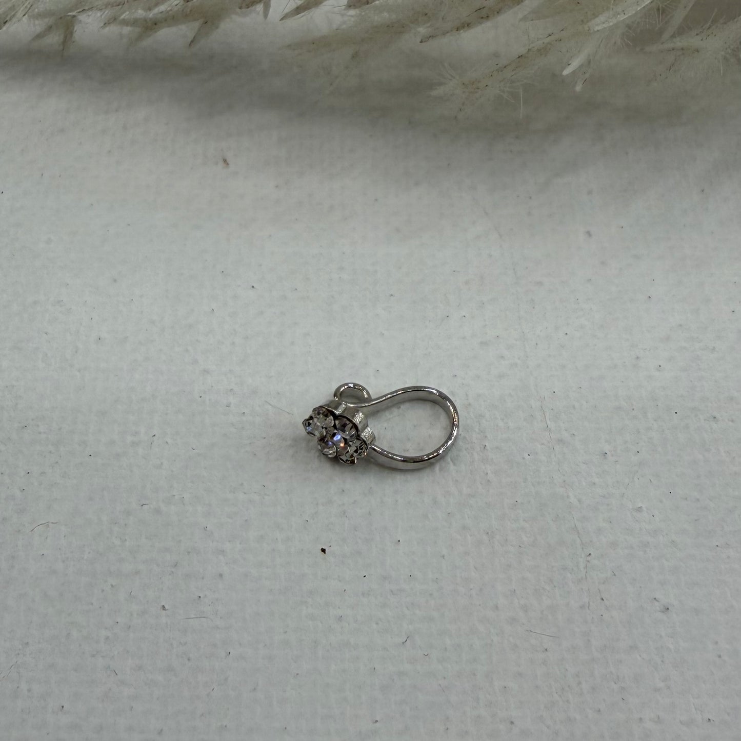 Silver Stone Nose Ring