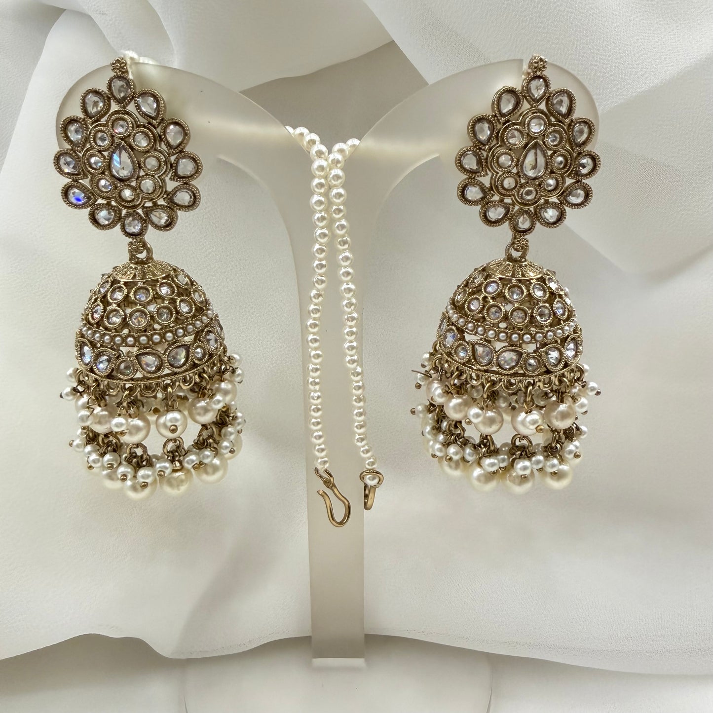 Designer Earrings with Tikka