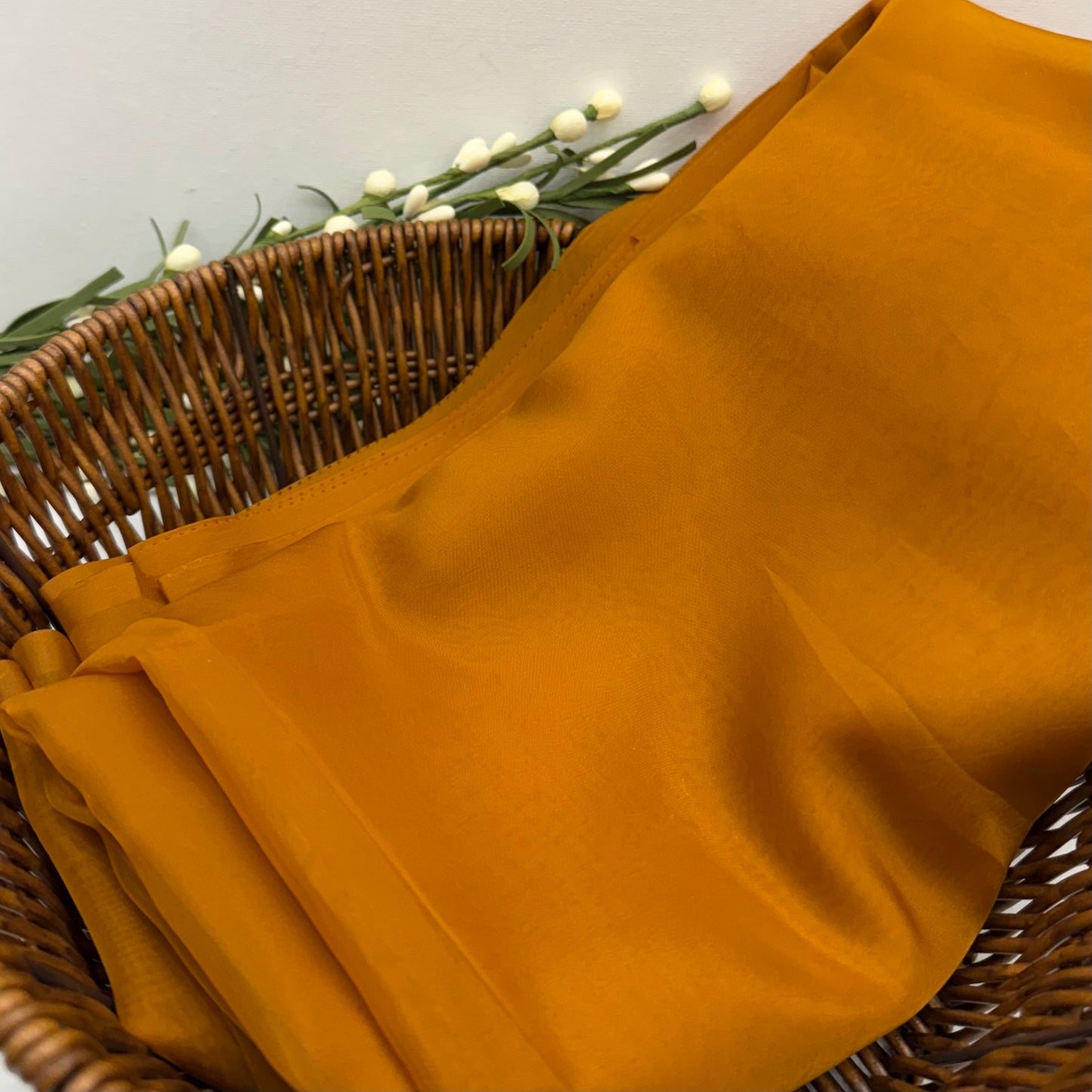 Plain Organza Saree