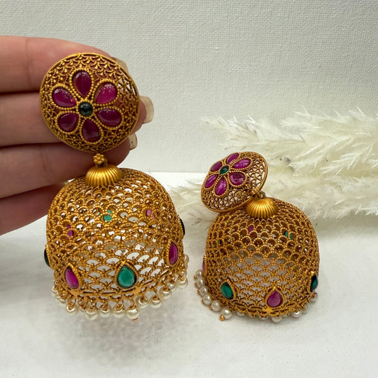 Kemp Ruby Green Earrings