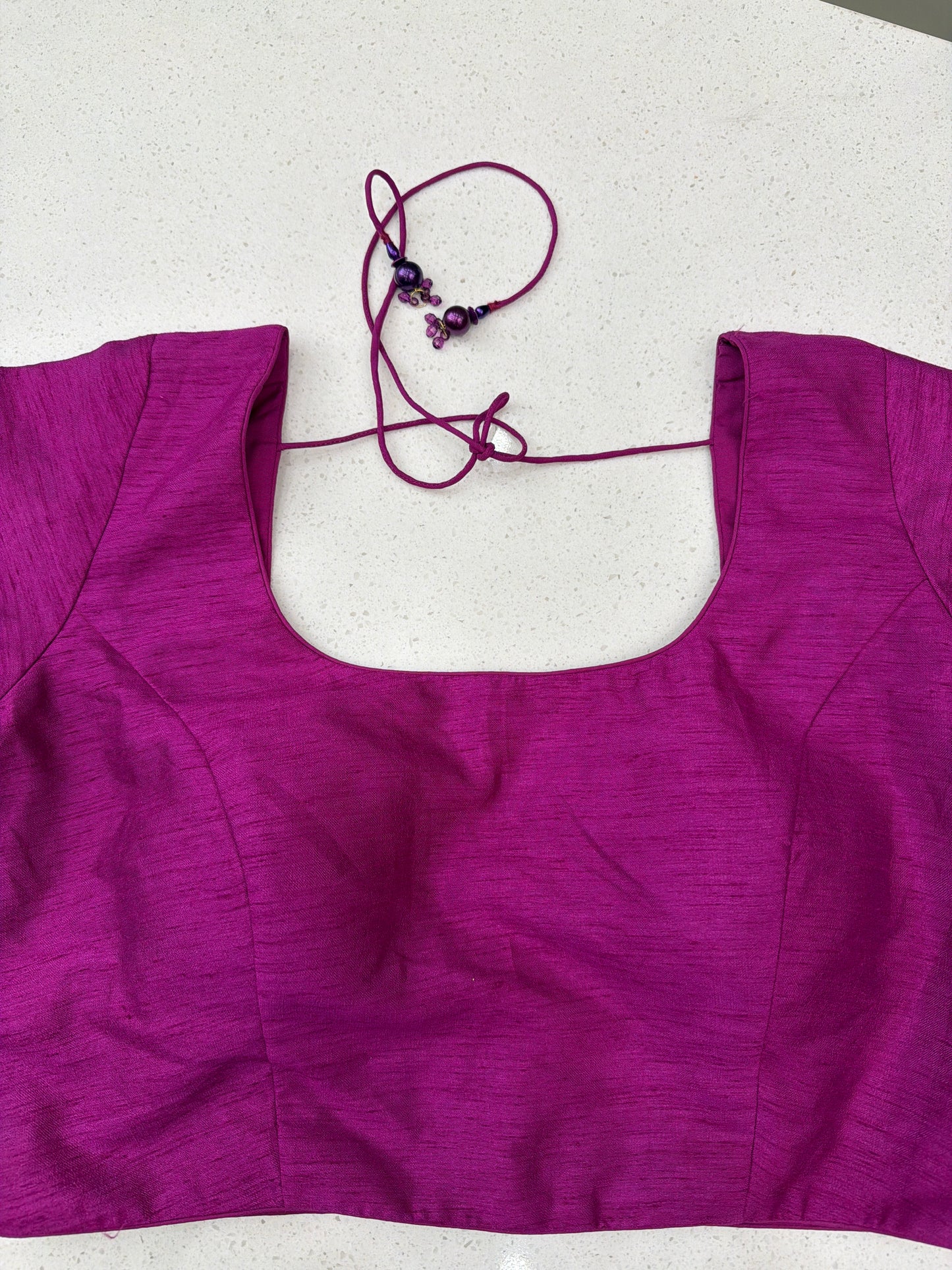 U-Neck 3/4 Sleeve Blouse