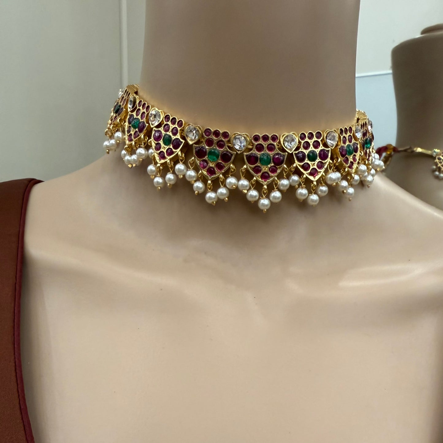 Gold Araku Choker Necklace