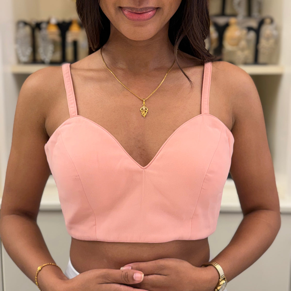 Plain Spaghetti Strap Blouse