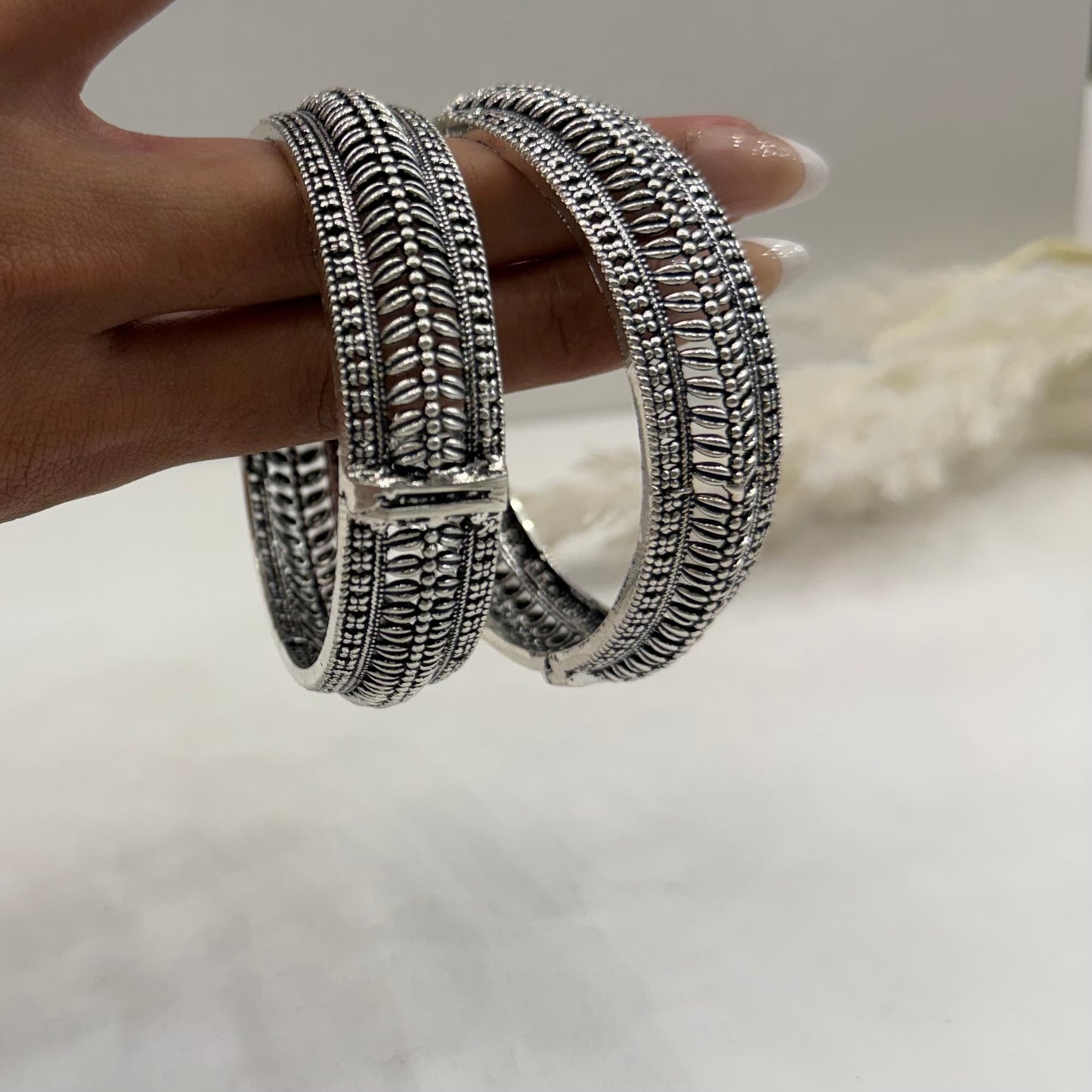 Oxidized Kada Bangles