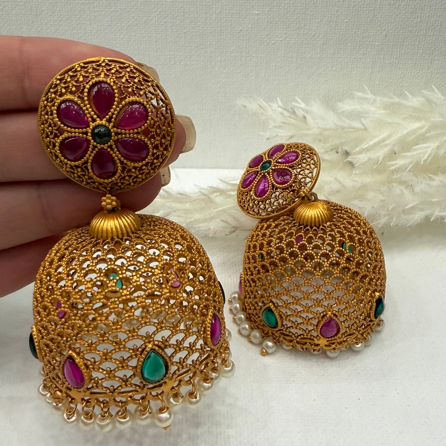 Kemp Ruby Green Earrings