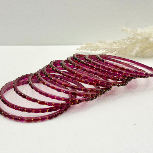 Rain Drop Glass Bangles