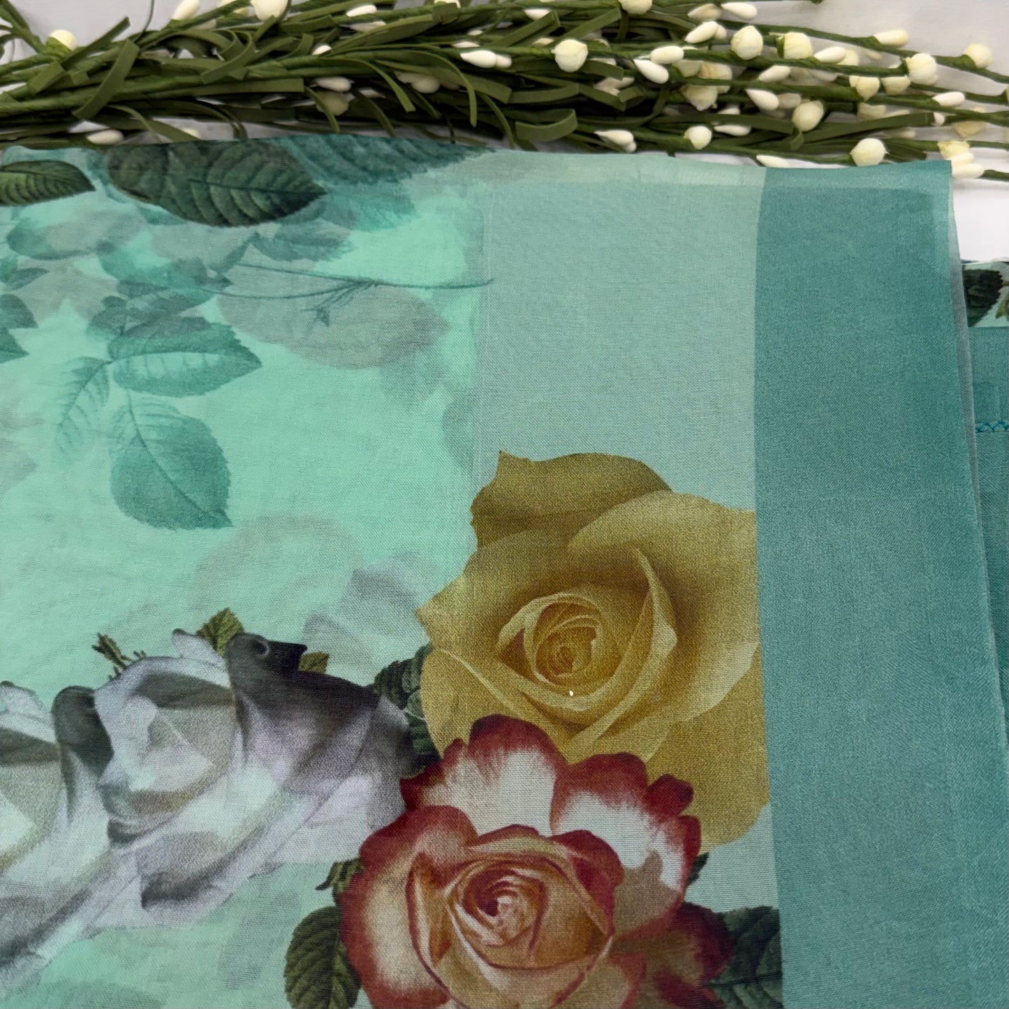 Floral Organza Saree