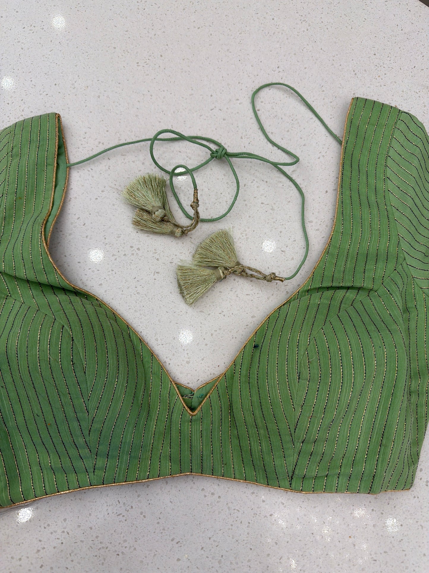 Light Green Full sleeve Blouse￼