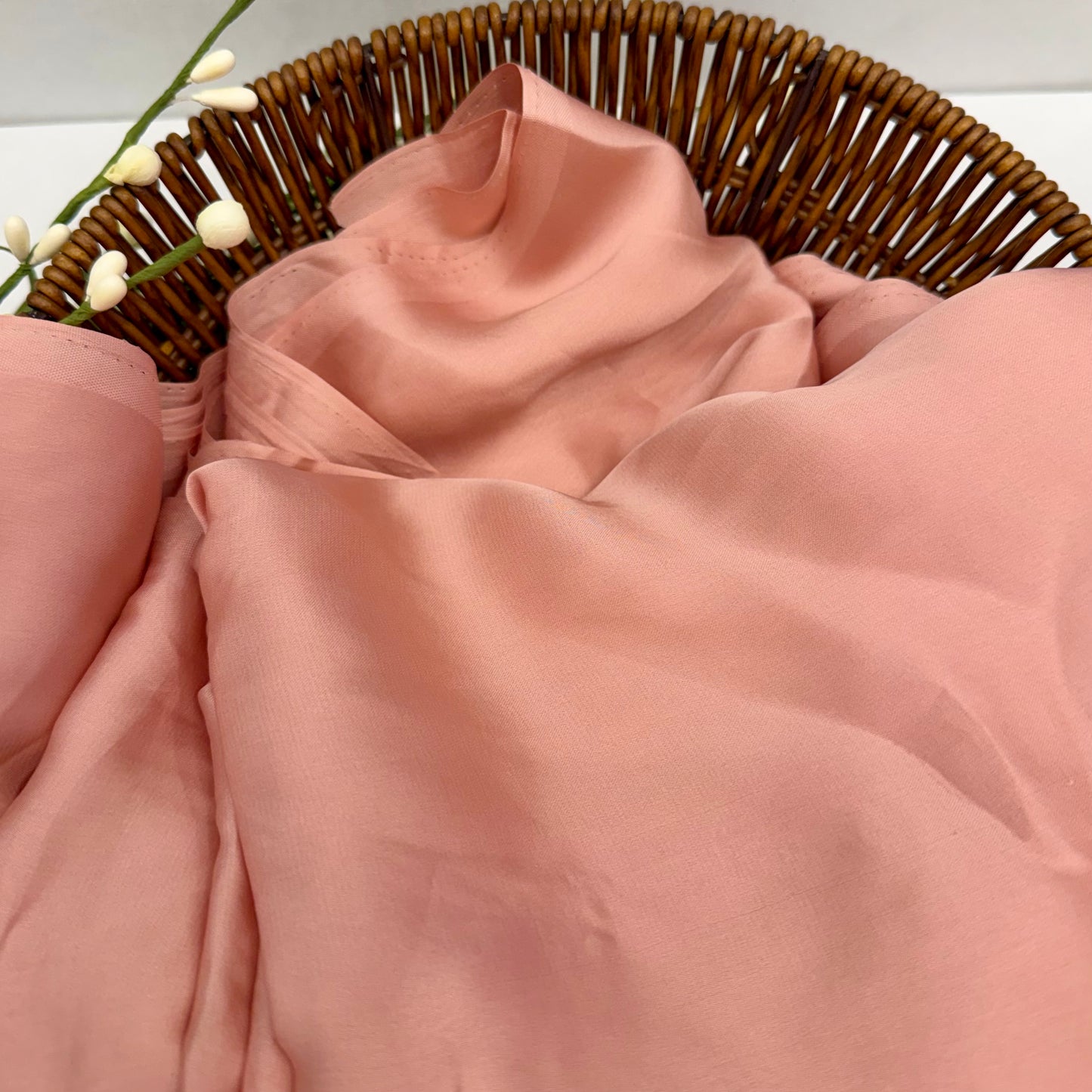 Plain Satin Saree