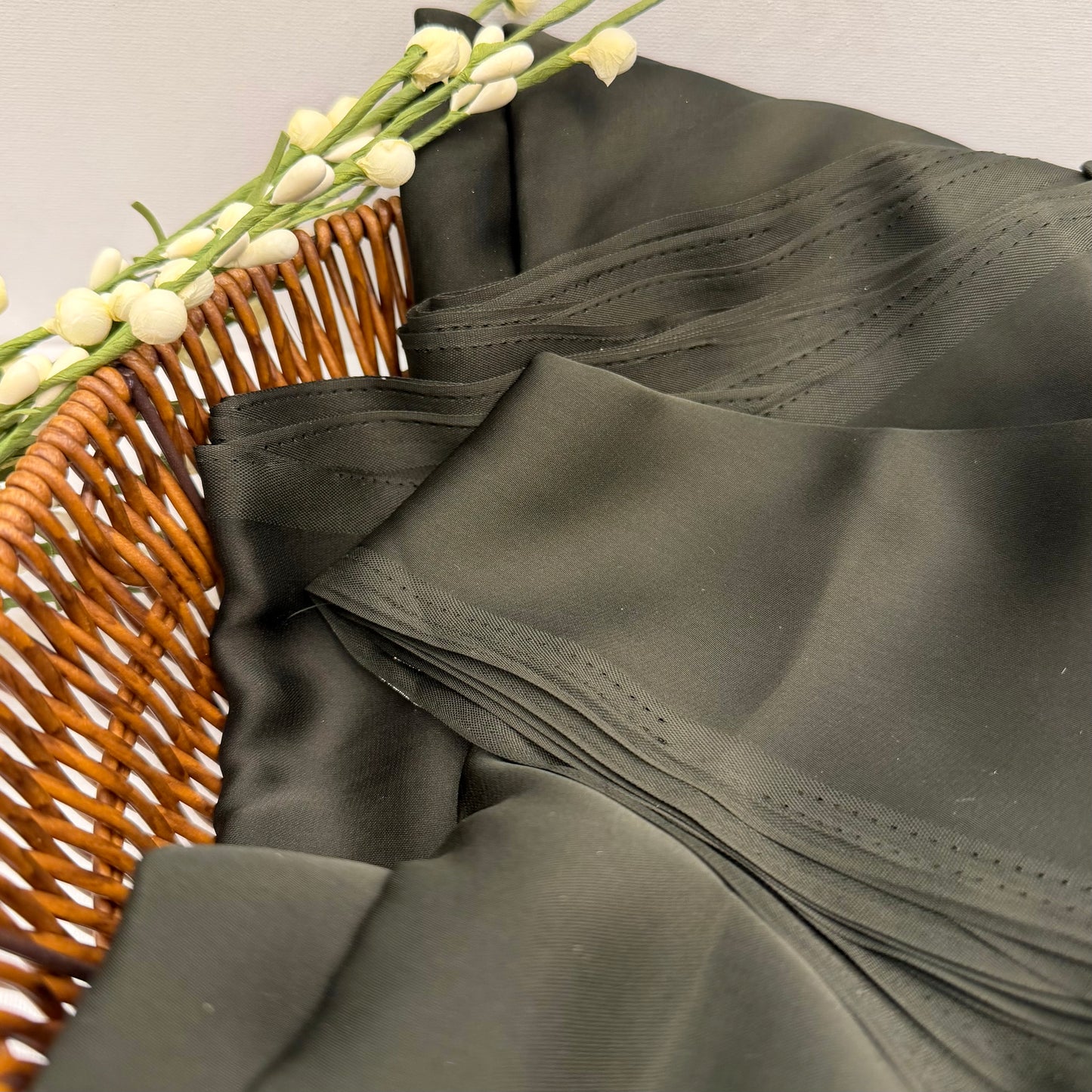 Plain Satin Saree