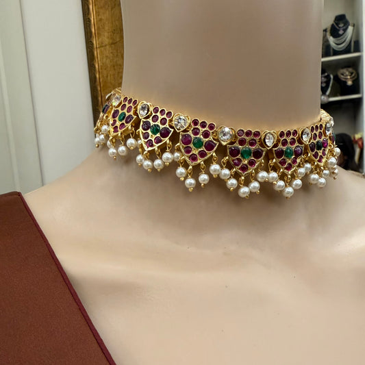 Gold Araku Choker Necklace