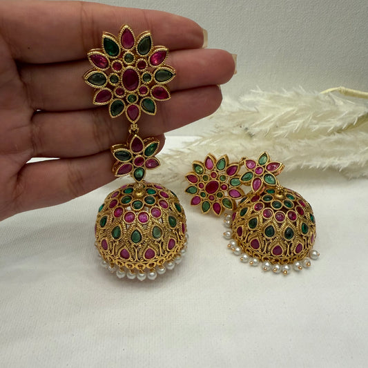 Kemp Ruby Green Earrings