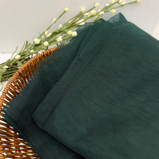 Plain Net Saree