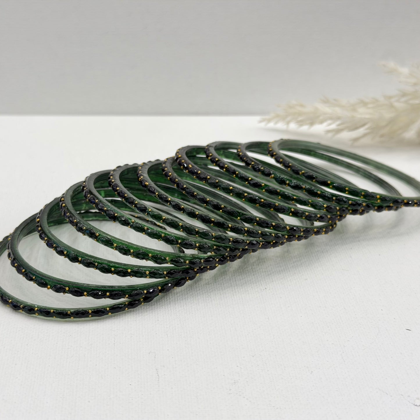 Rain Drop Glass Bangles