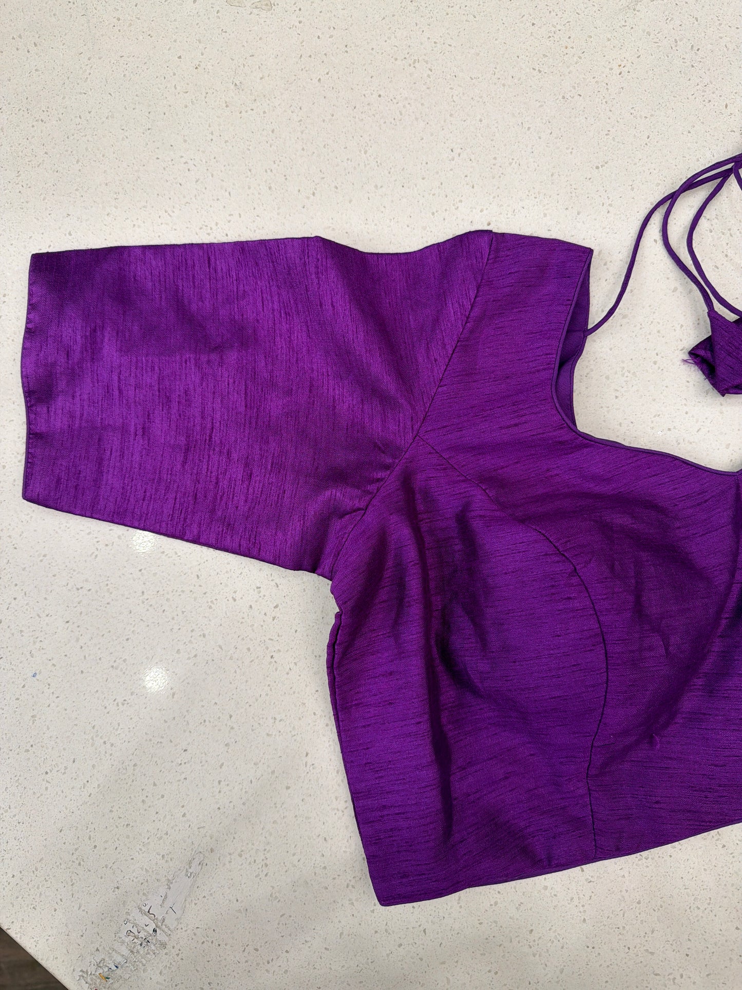 Sweetheart Elbow Sleeve Blouse