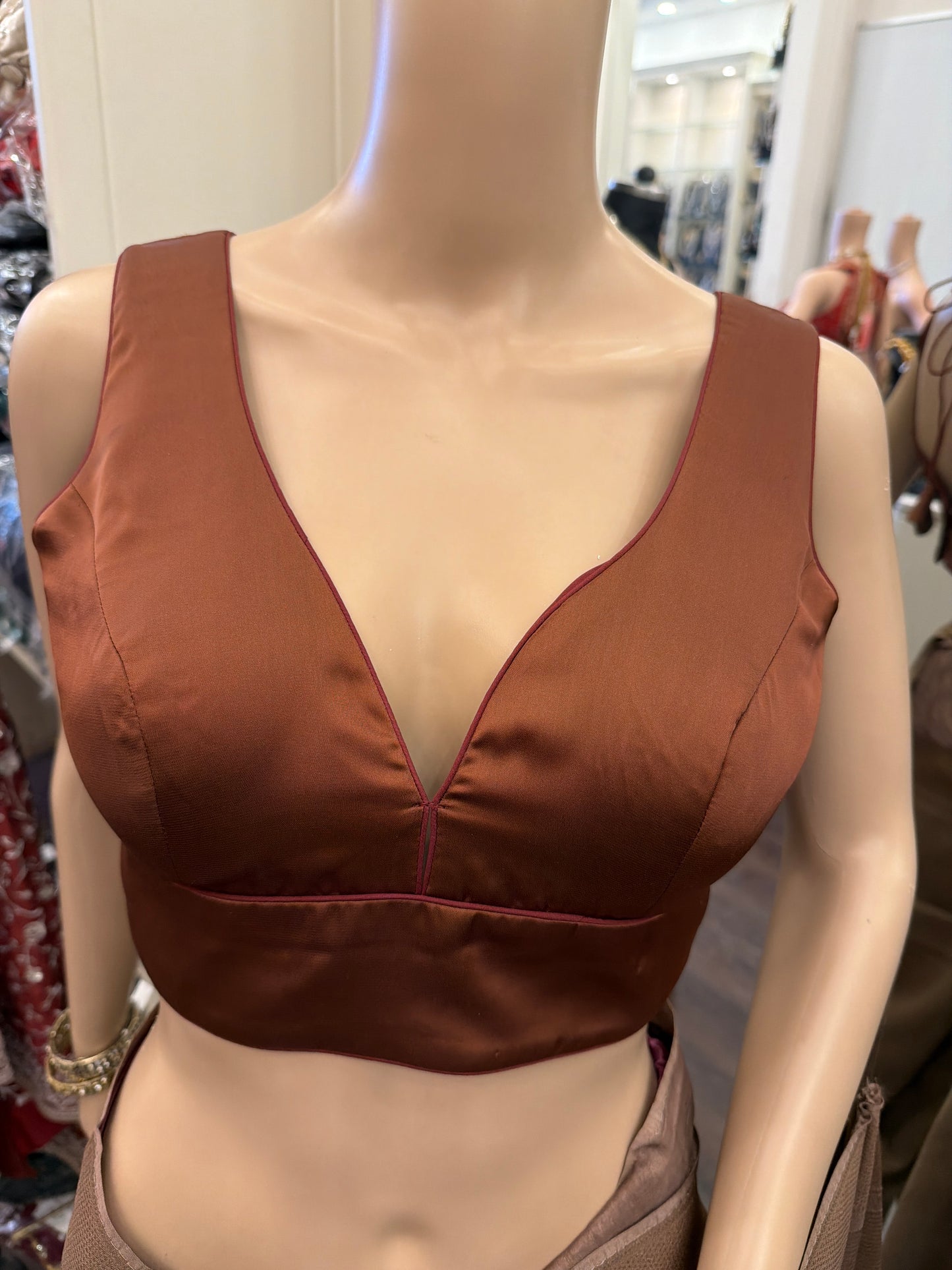 V-Neck Sleeveless Blouse