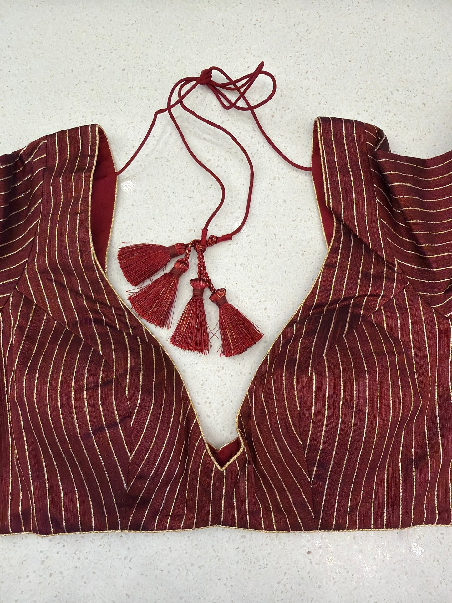 Maroon Full sleeve Blouse