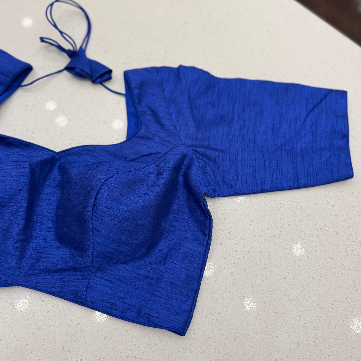 Sweetheart Elbow Sleeve Blouse