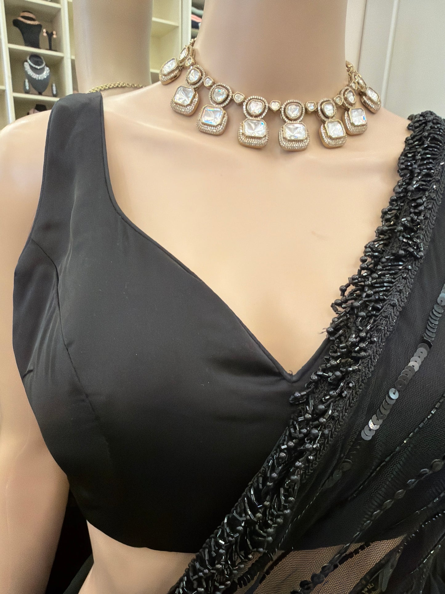 V-Neck Sleeveless Blouse