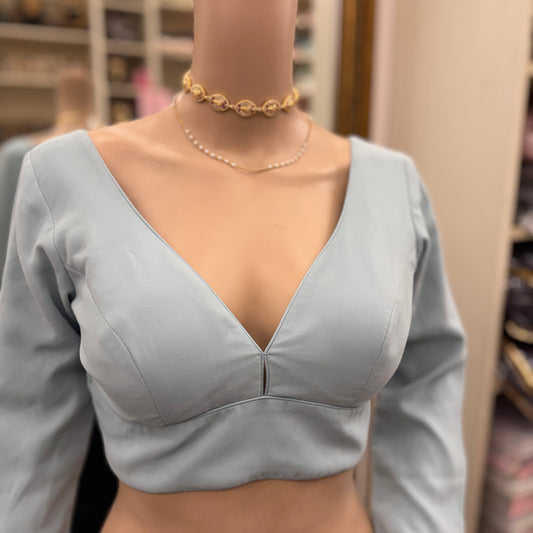 V - Sleeve Blouse