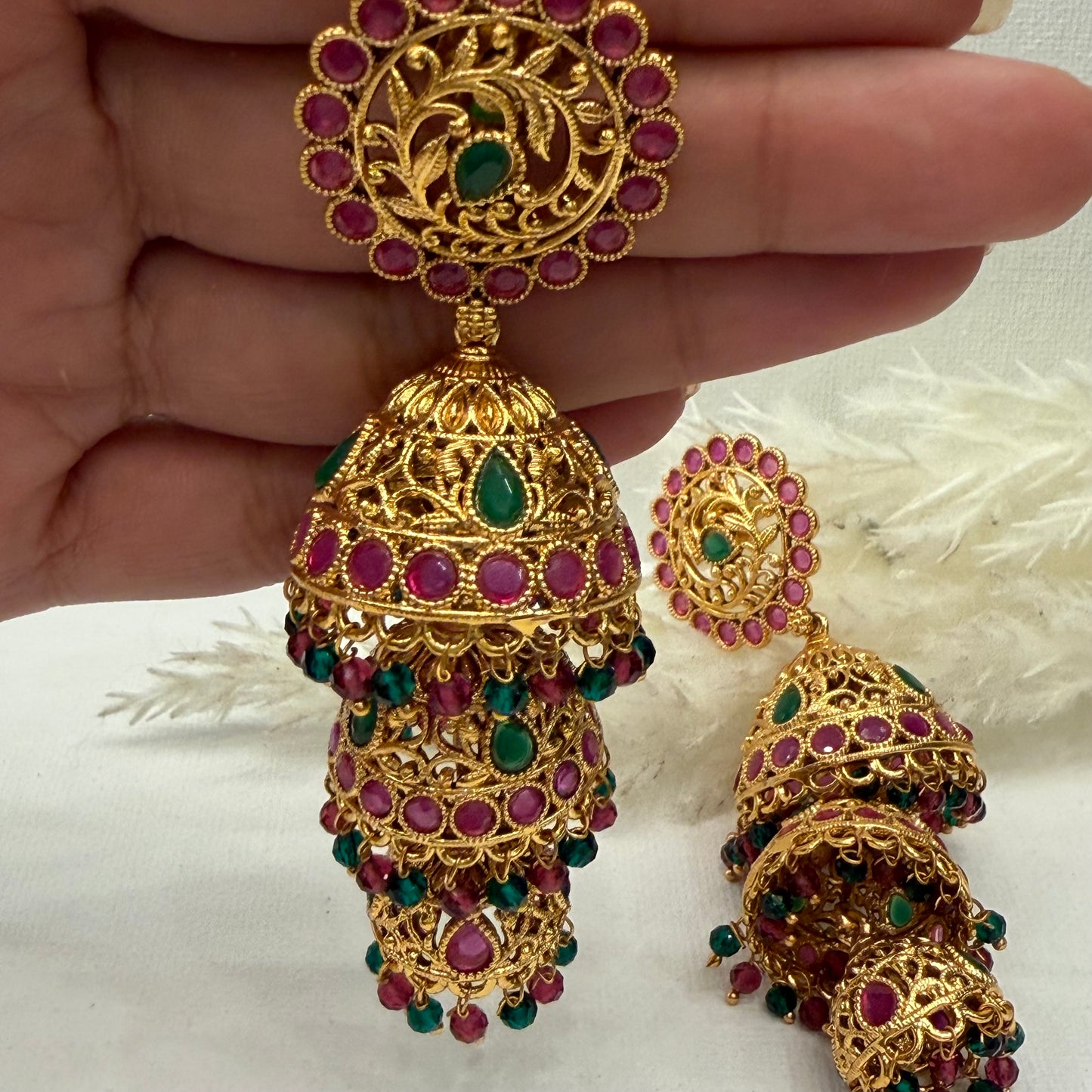 Layer Kemp Jhumkas