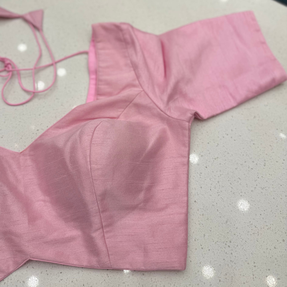 Sweetheart Elbow Sleeve Blouse
