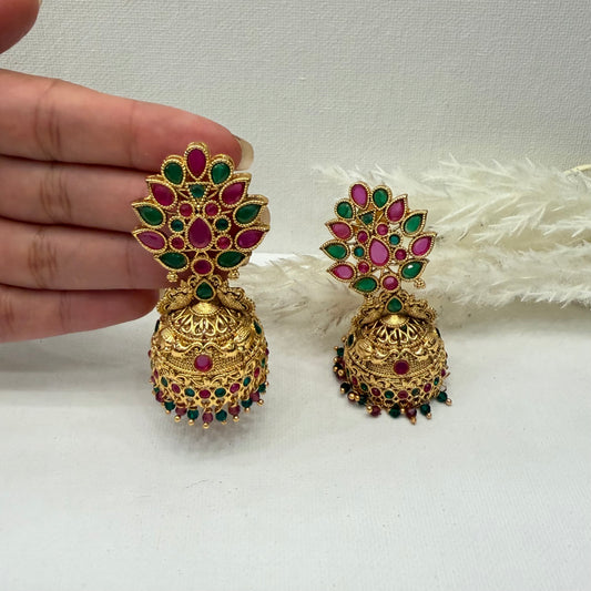 Kemp Ruby Green Earrings