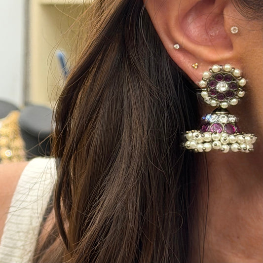 Oxidized Akaru Earrings