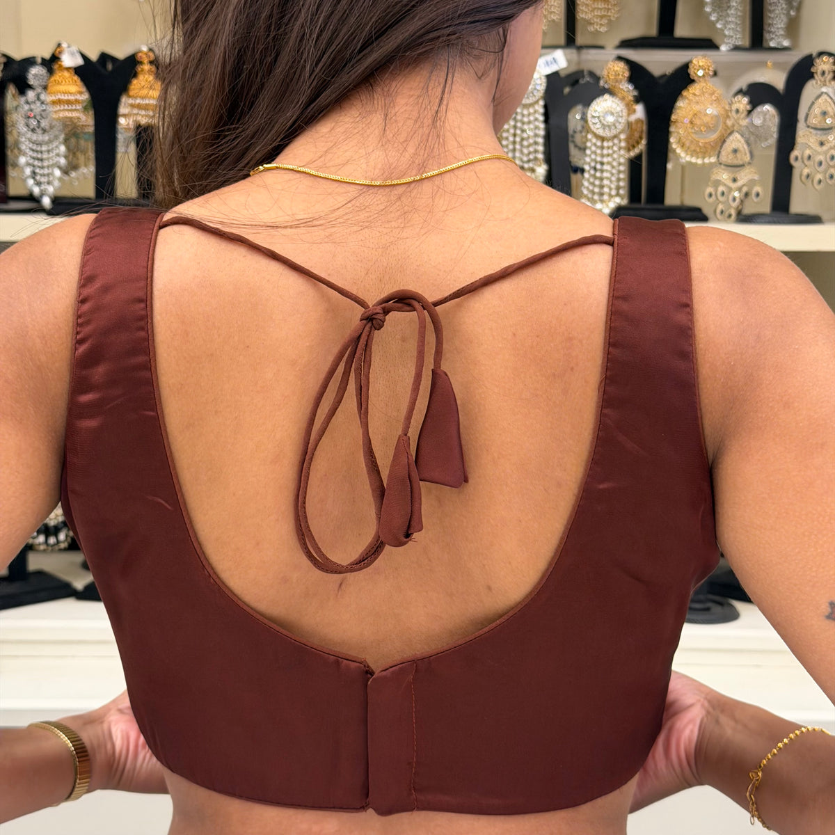 Plain Spaghetti Strap Blouse