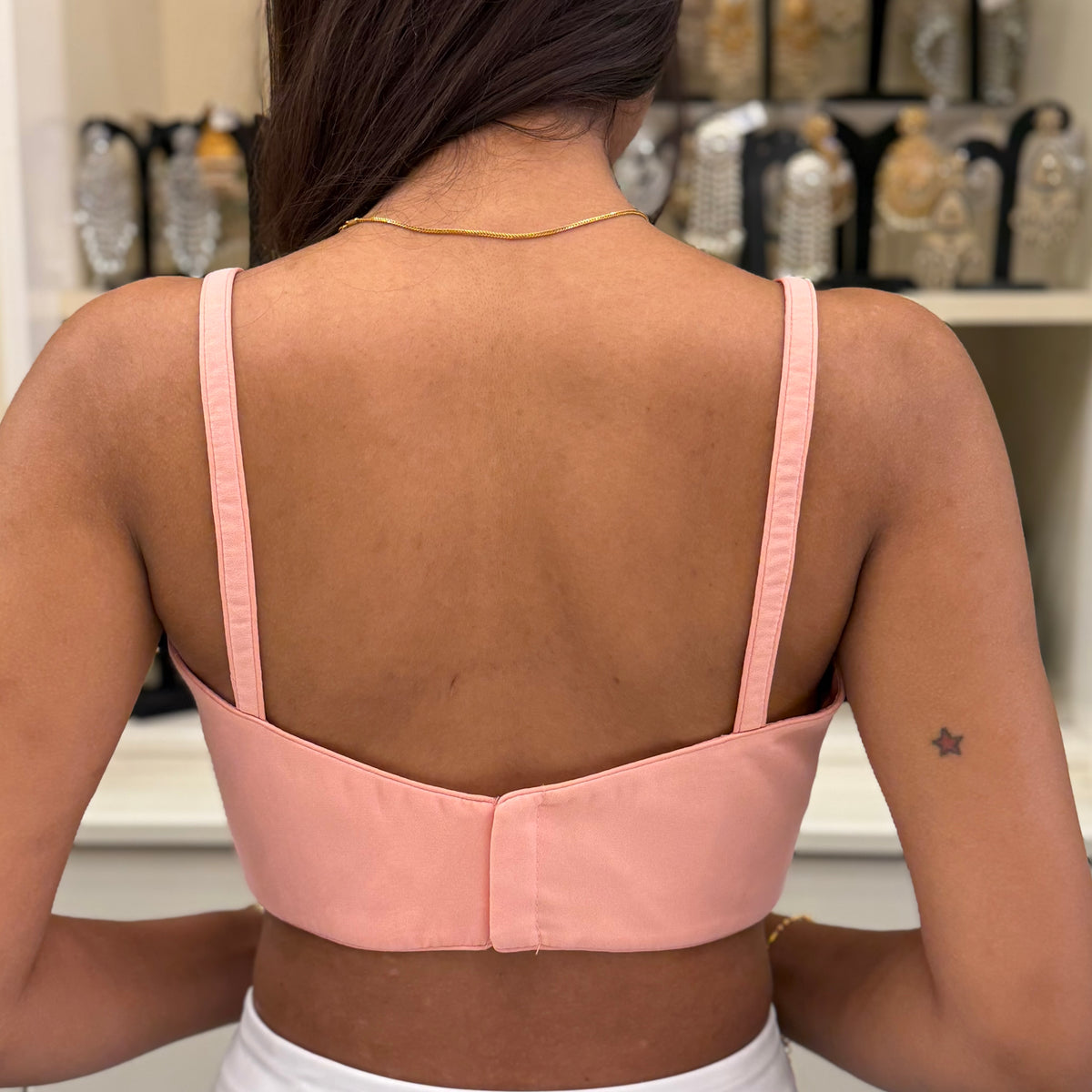 Plain Spaghetti Strap Blouse