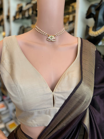 Gold Pearl Necklace