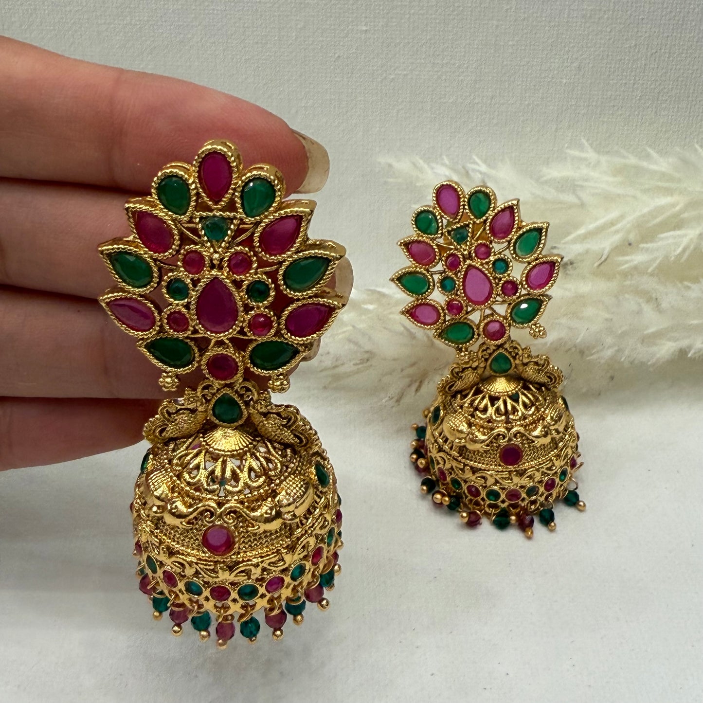 Kemp Ruby Green Earrings