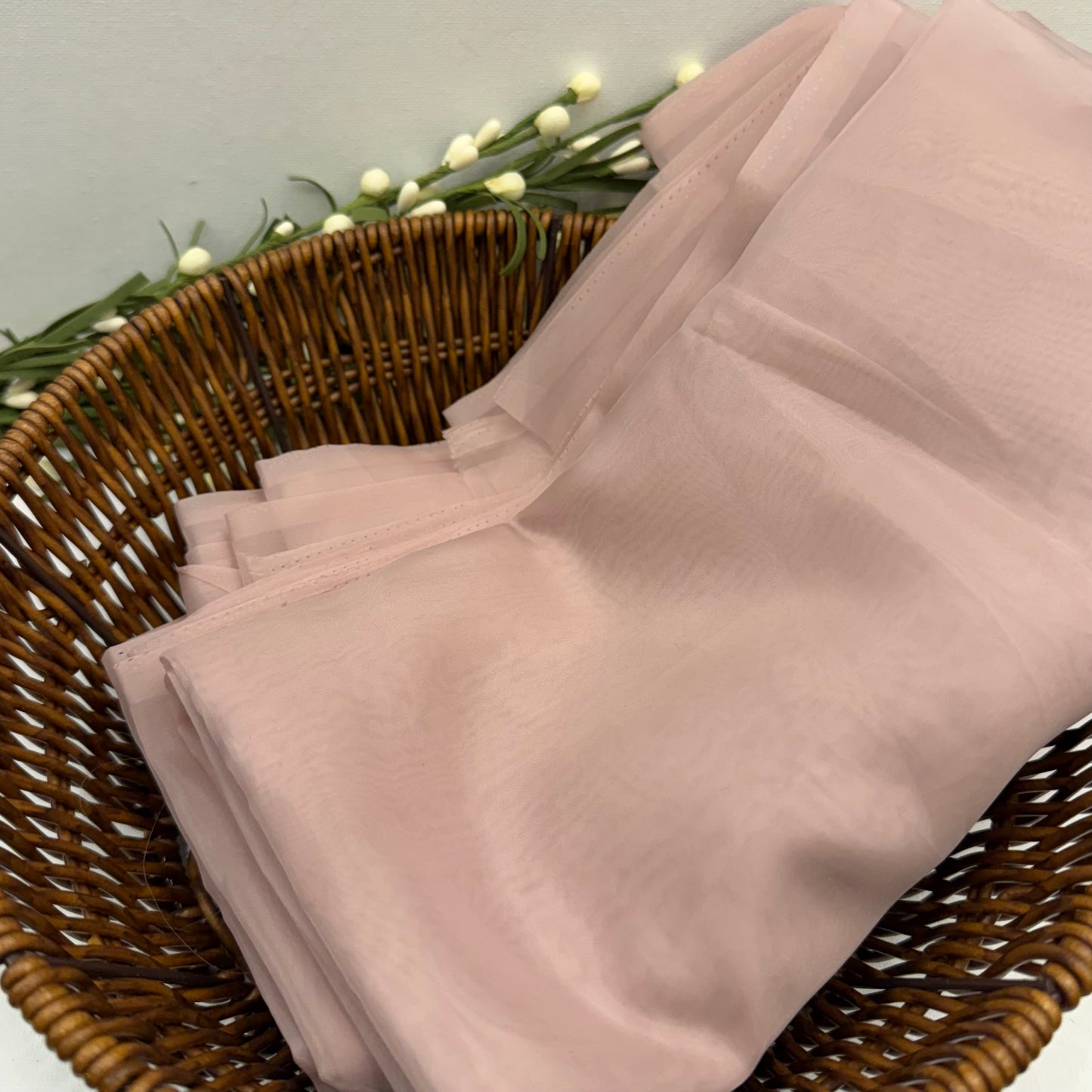 Plain Organza Saree