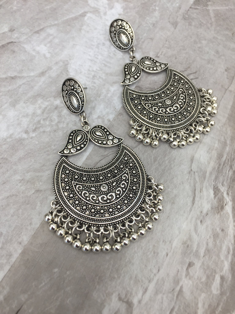 Silver earrings