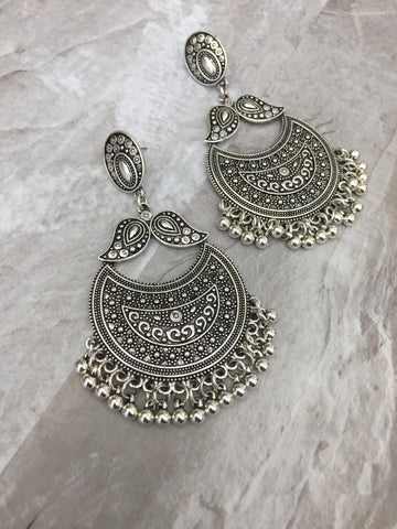 Silver earrings