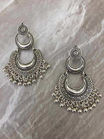 Silver earrings