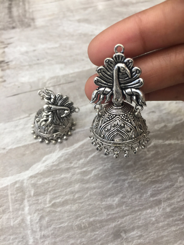 Silver jhumka