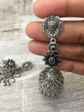 Silver jhumka