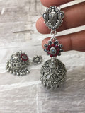Silver jhumka