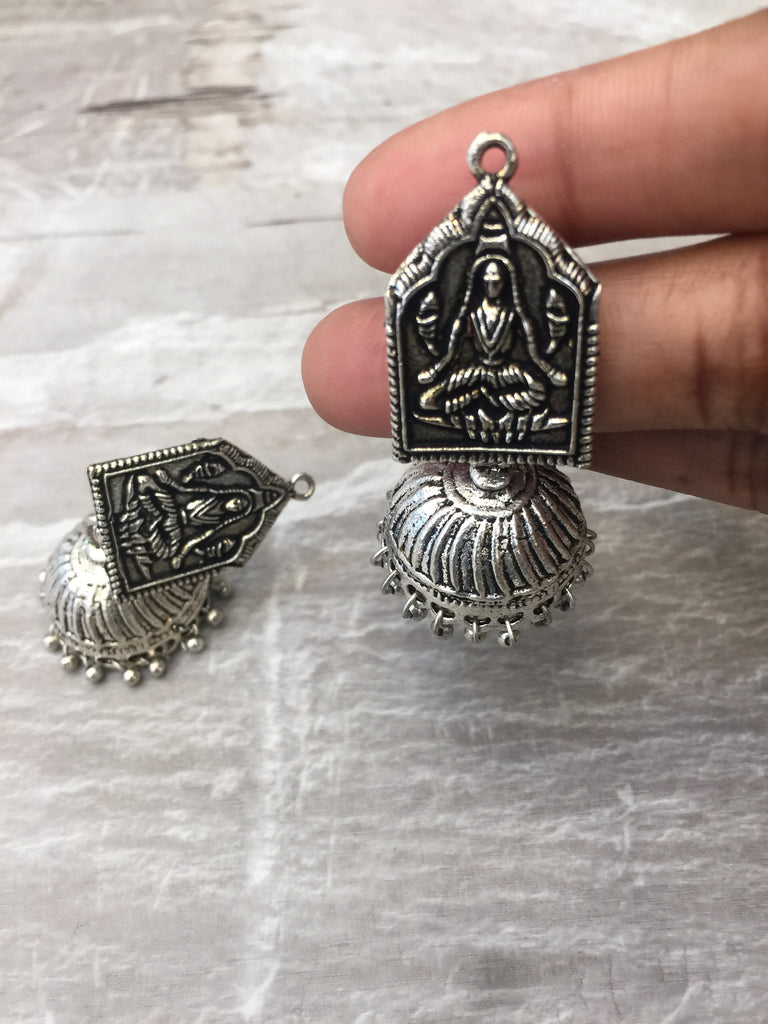 Silver jhumka