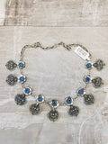 Oxidized silver necklace