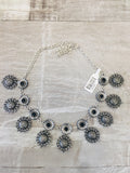 Oxidized silver necklace