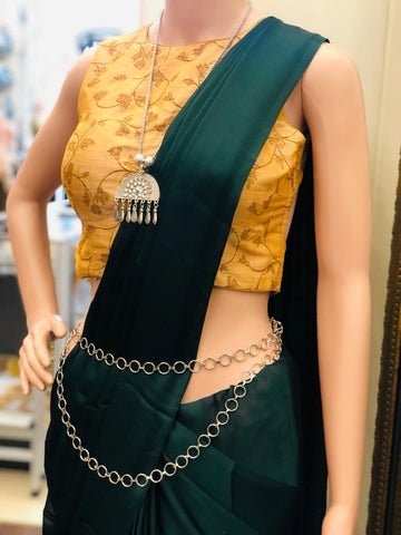 Plain saree